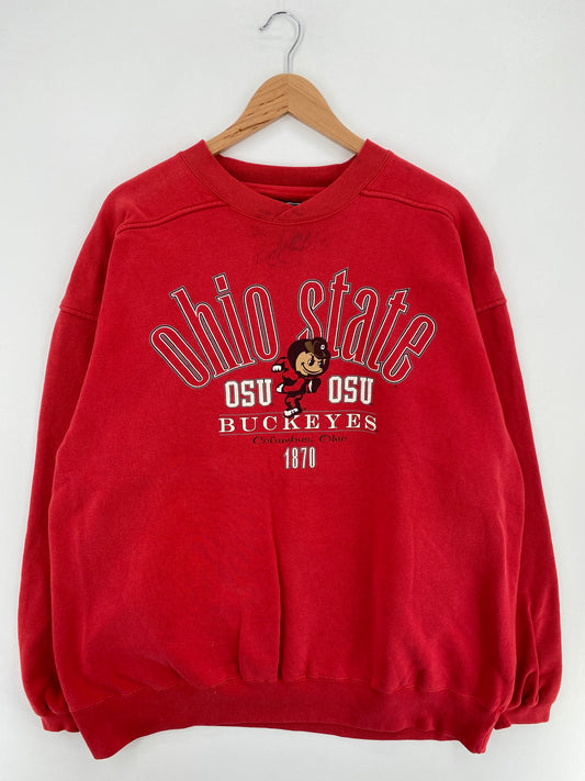 90’s OHIO STATE BUCKEYES Size XL College Sweat-shirt / E569