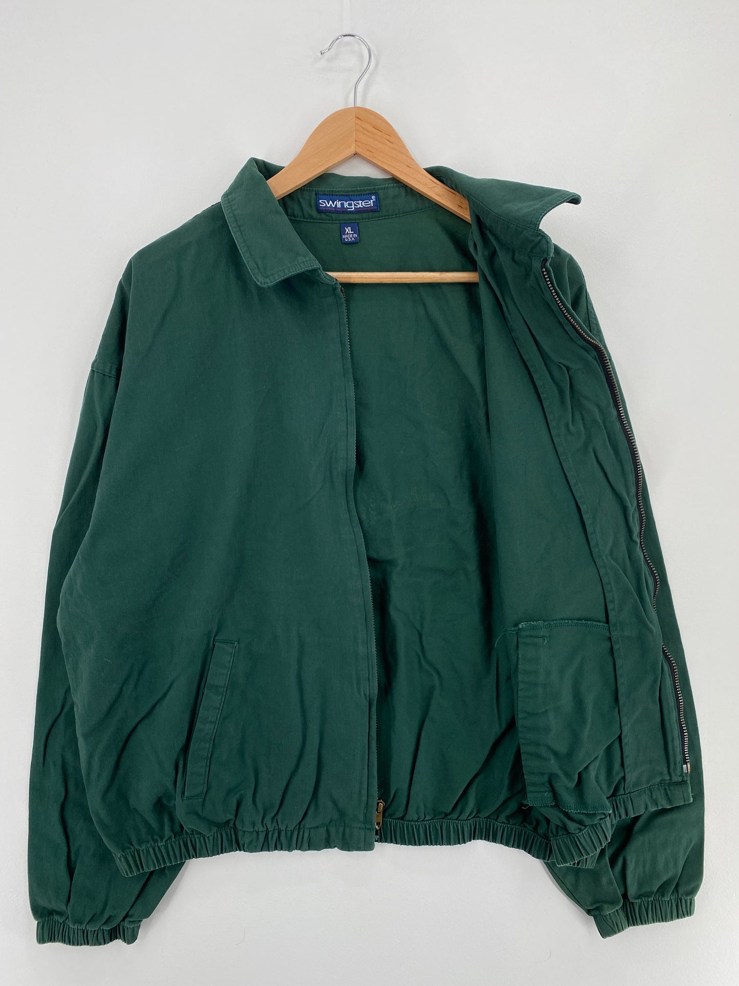 90's BUDWEISER Made in USA Size XL Vintage Cotton Jacket / E575