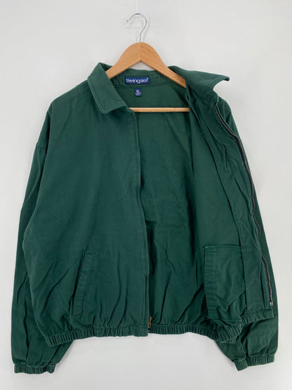 90's BUDWEISER Made in USA Size XL Vintage Cotton Jacket / E575