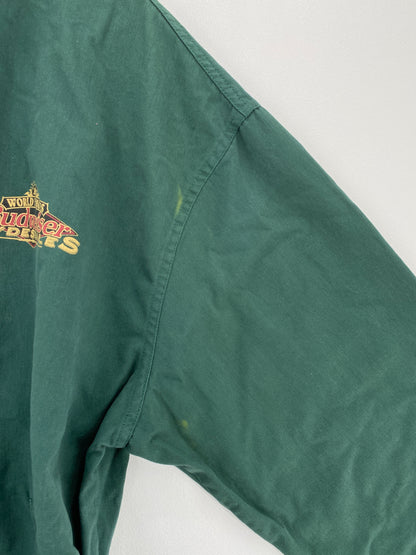 90's BUDWEISER Made in USA Size XL Vintage Cotton Jacket / E575