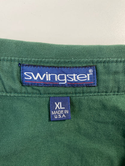 90's BUDWEISER Made in USA Size XL Vintage Cotton Jacket / E575