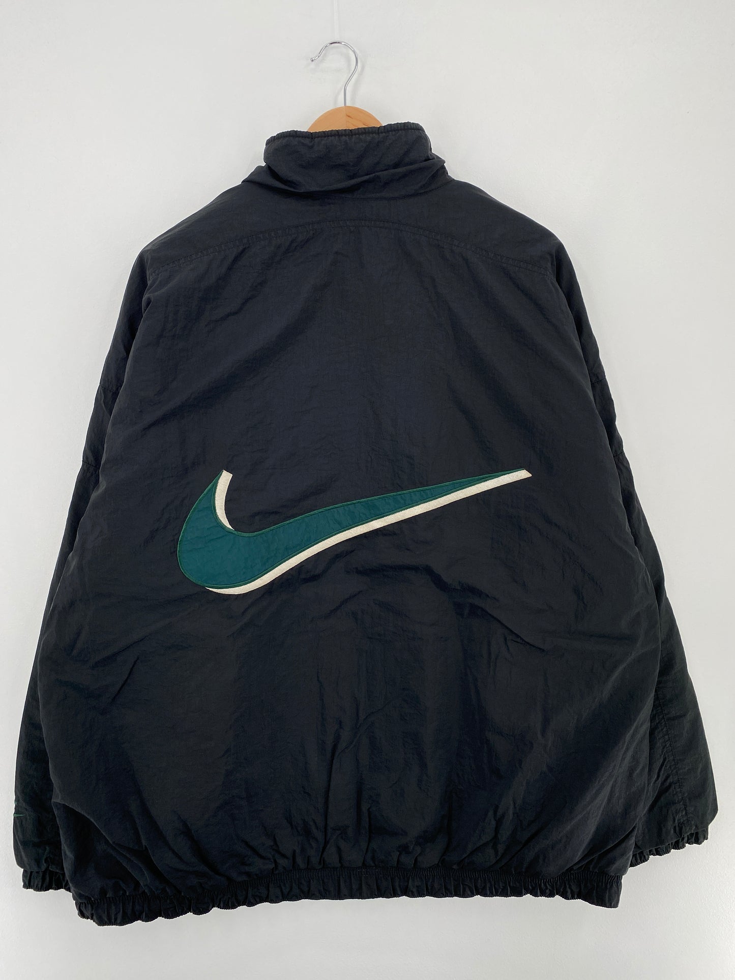 90's NIKE Size XL Vintage Reversible Padded Nylon Jacket / E576