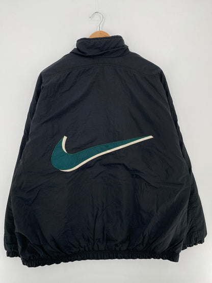 90's NIKE Size XL Vintage Reversible Padded Nylon Jacket / E576