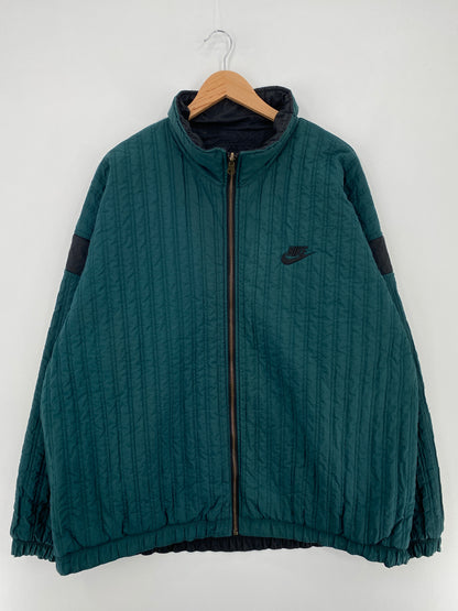 90's NIKE Size XL Vintage Reversible Padded Nylon Jacket / E576