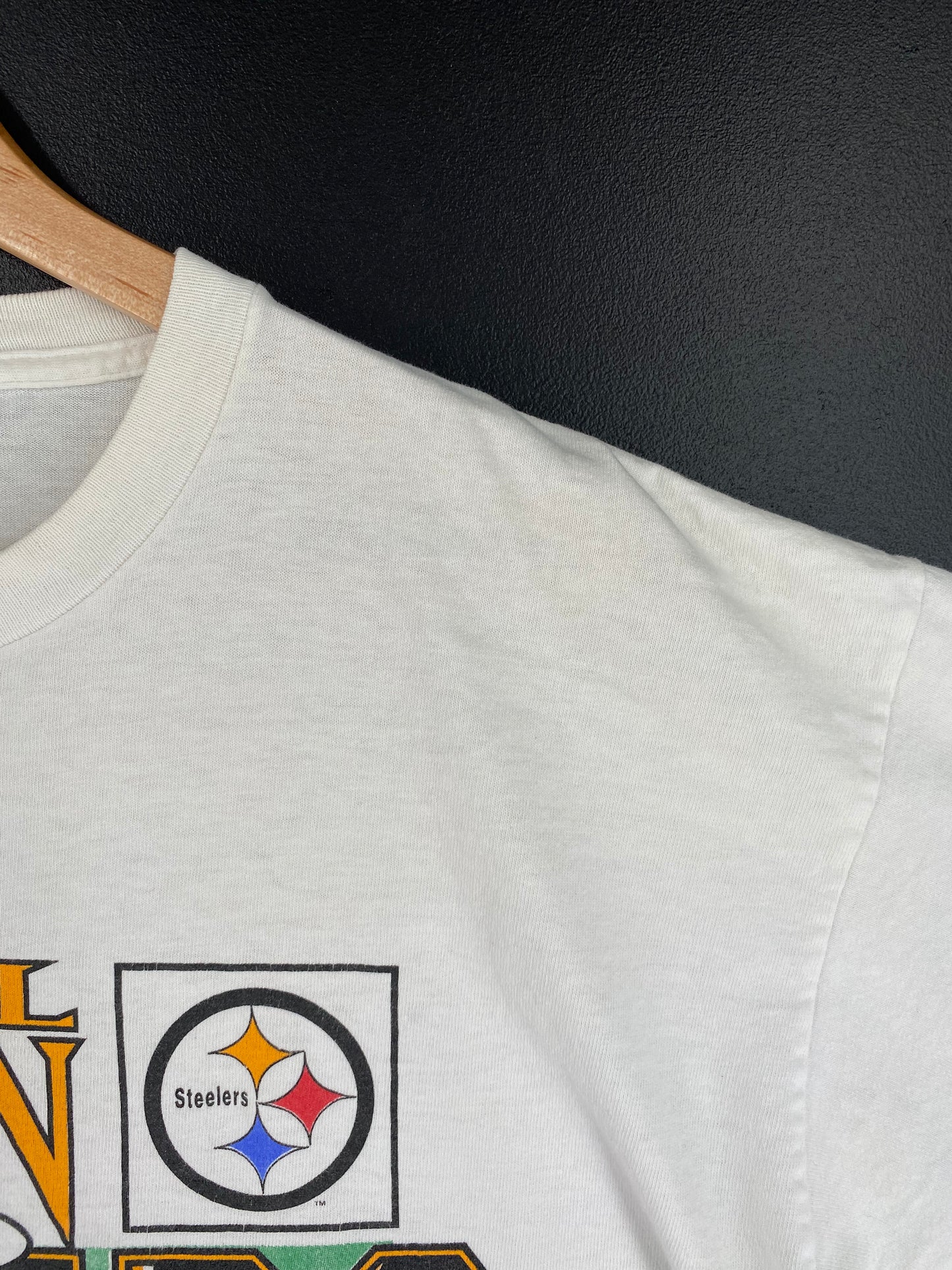1994 STARTER x PITTSBURGH STEELERS Made in USA Size XL Vintage NFL T-Shirts / A2827