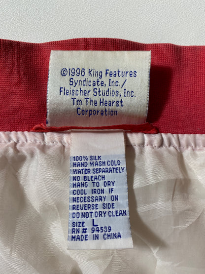 1996 BETTY BOOP Size L Vintage Silk Jacket / E578
