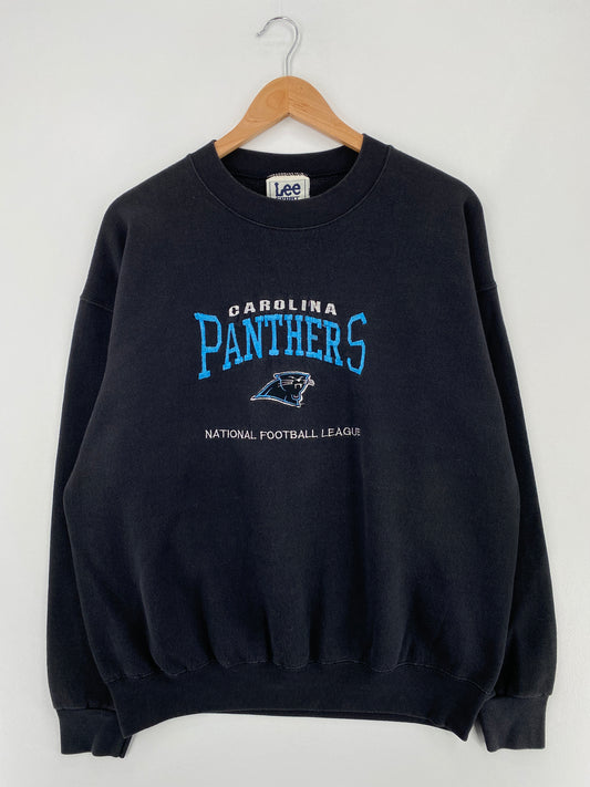 90's CAROLINA PANTHERS Made in USA Size L Vintage NFL Sweat-Shirt / E580