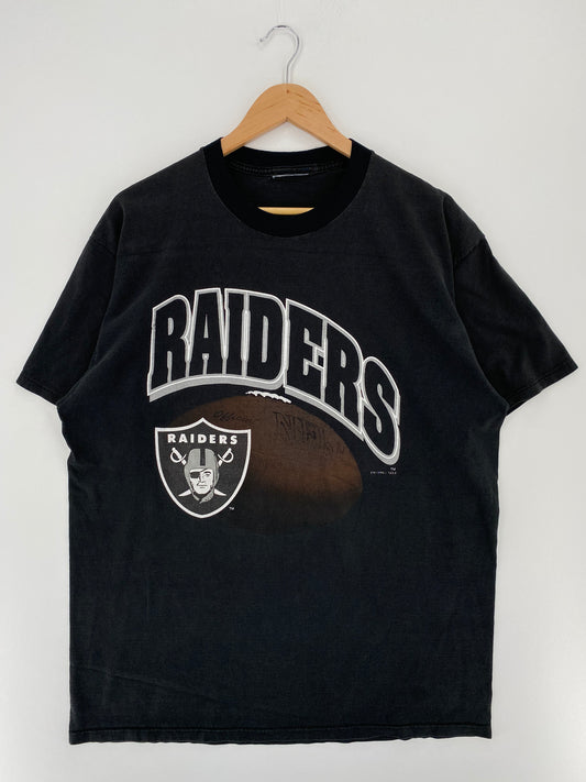 1996 RAIDERS Size No Tag (Approx.XL) Vintage NFL T-Shirts / A2830