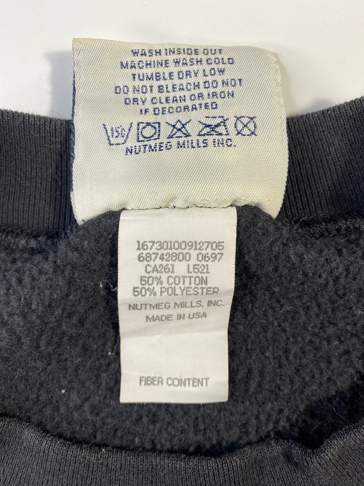 90's CAROLINA PANTHERS Made in USA Size L Vintage NFL Sweat-Shirt / E580