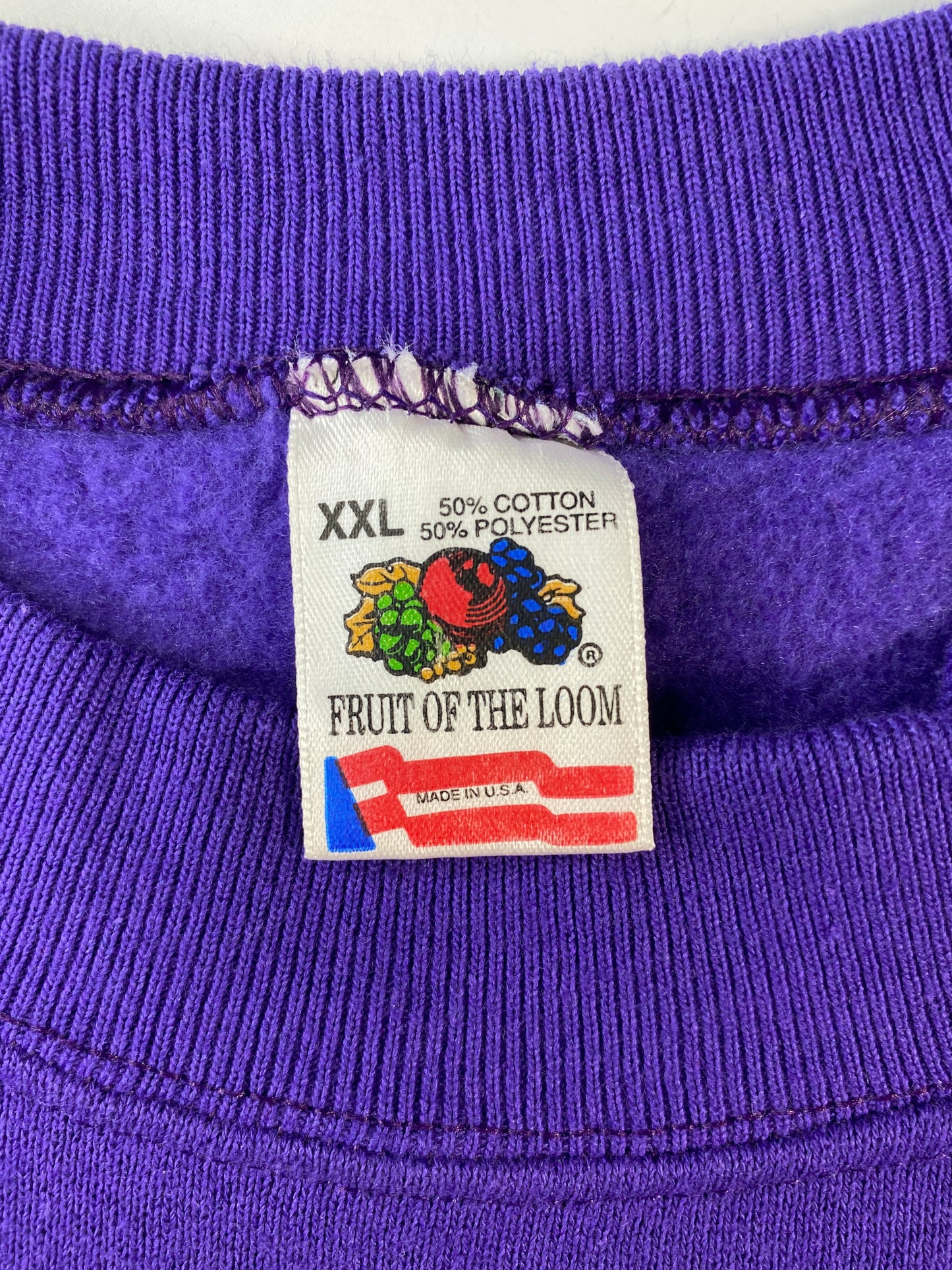 1998 MINNESOTA VIKINGS Made in USA Size XXL Vintage NFL Sweat-Shirt / E585