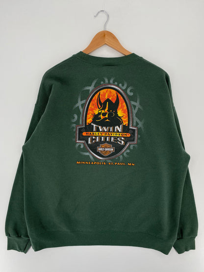 Vintage HARLEY DAVIDSON Size No Tag (Approx.XL) Sweat-shirt / A2836