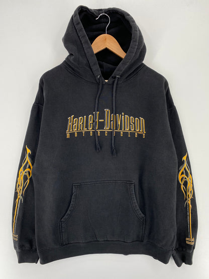 2004 HARLEY DAVIDSON Made in USA Size L Vintage Hoodie Sweat-shirt / A2837