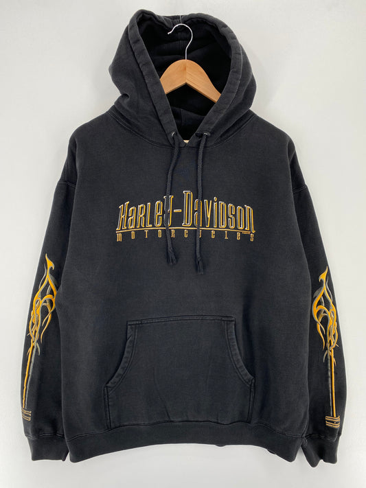 2004 HARLEY DAVIDSON Made in USA Size L Vintage Hoodie Sweat-shirt / A2837
