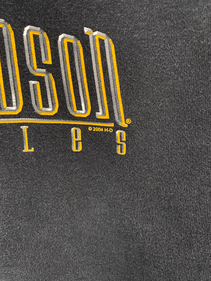 2004 HARLEY DAVIDSON Made in USA Size L Vintage Hoodie Sweat-shirt / A2837