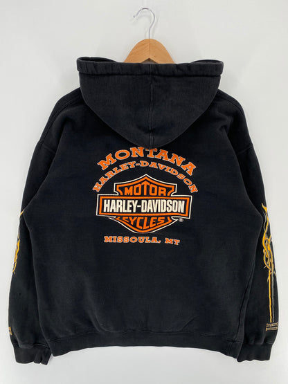 2004 HARLEY DAVIDSON Made in USA Size L Vintage Hoodie Sweat-shirt / A2837