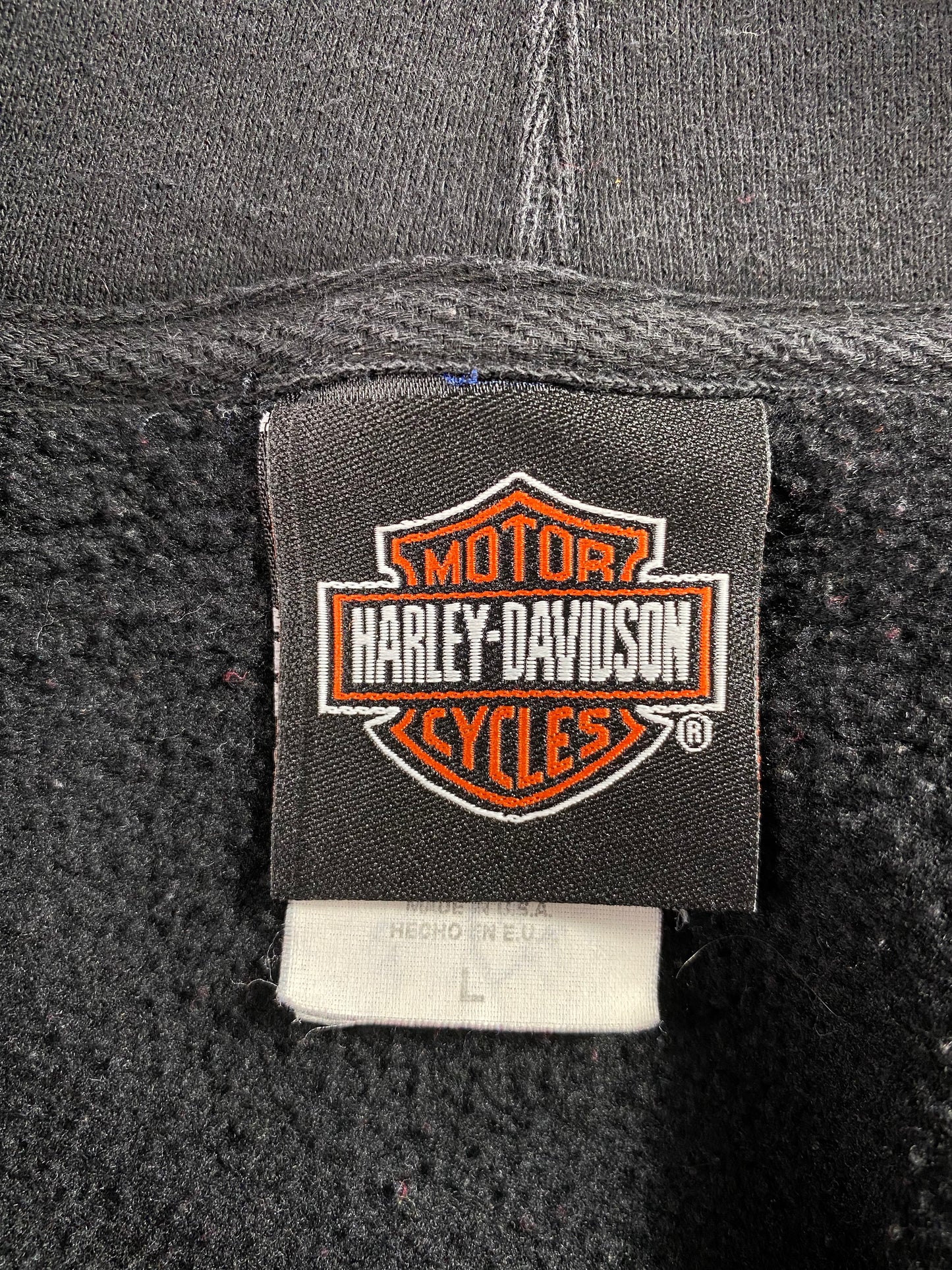 2004 HARLEY DAVIDSON Made in USA Size L Vintage Hoodie Sweat-shirt / A2837