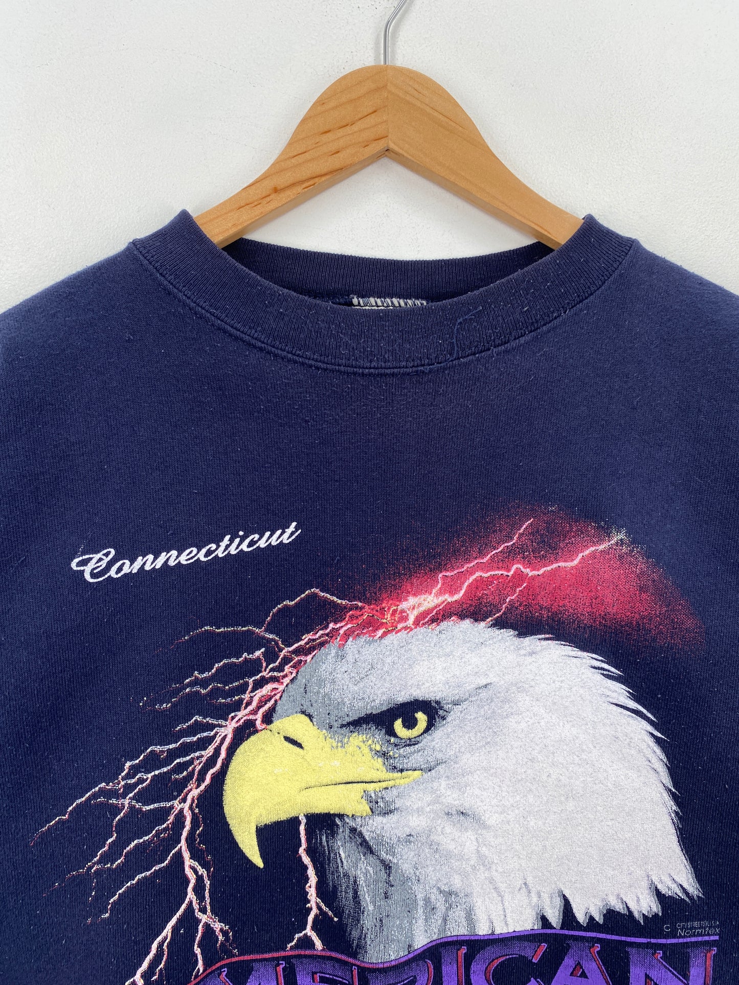 90's AMERICAN BALD EAGLE Made in USA Size XL Vintage Sweat-Shirts / A6665