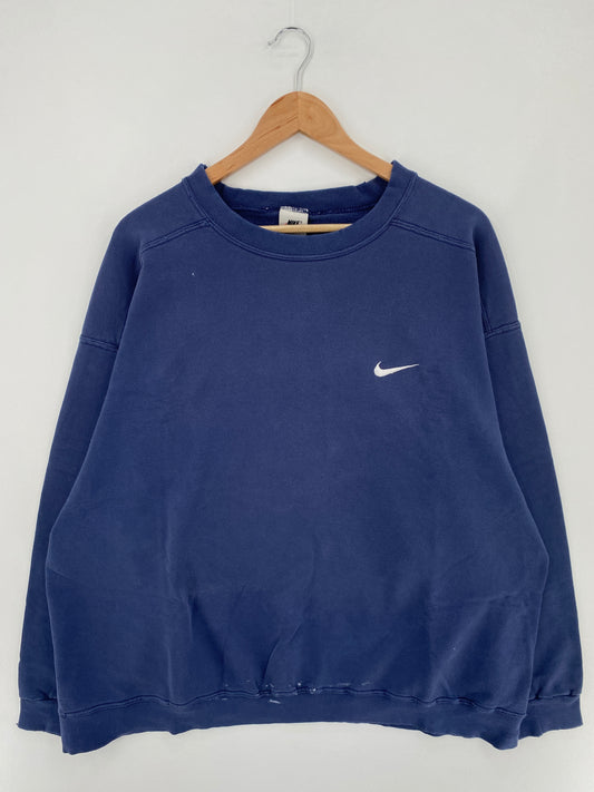 .90’s NIKE MINI SWOOSH Size XL Vintage Sweat-shirt / E602