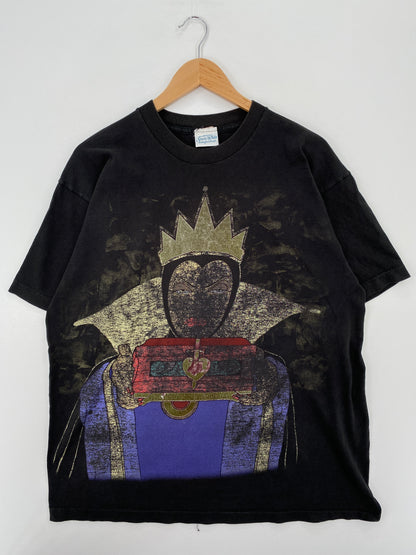 90's DISNEY THE EVIL QUEEN Size No Tag (Approx.XL) Vintage T-Shirts / A6682
