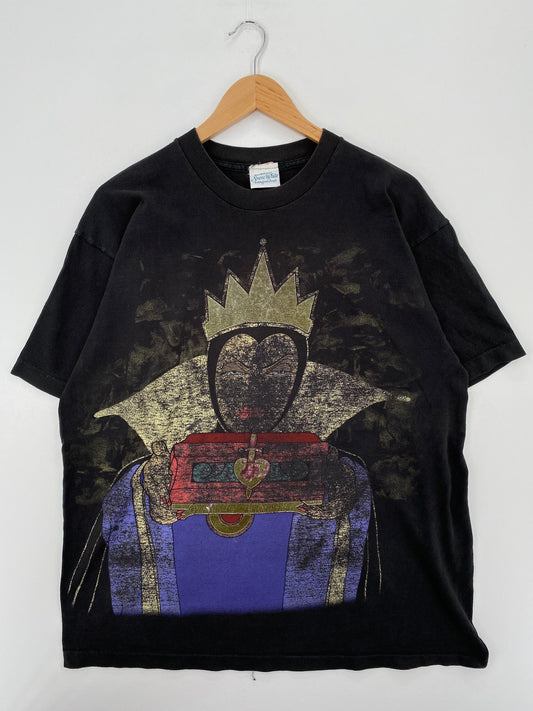 90's DISNEY THE EVIL QUEEN Size No Tag (Approx.XL) Vintage T-Shirts / A6682