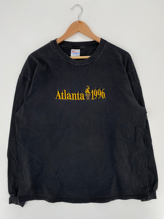 1996 ATLANTA OLYMPIC Size XL Vintage Long Sleeve T-Shirts / A2871
