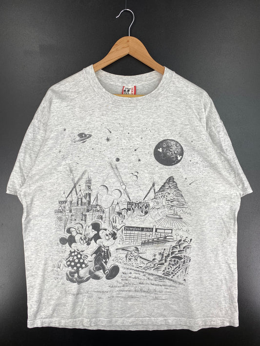 90's DISNEY MICKEY AND MINNIE MOUSE Made in USA Size XL Vintage T-Shirts / A2874