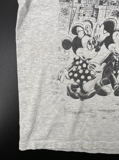 90's DISNEY MICKEY AND MINNIE MOUSE Made in USA Size XL Vintage T-Shirts / A2874