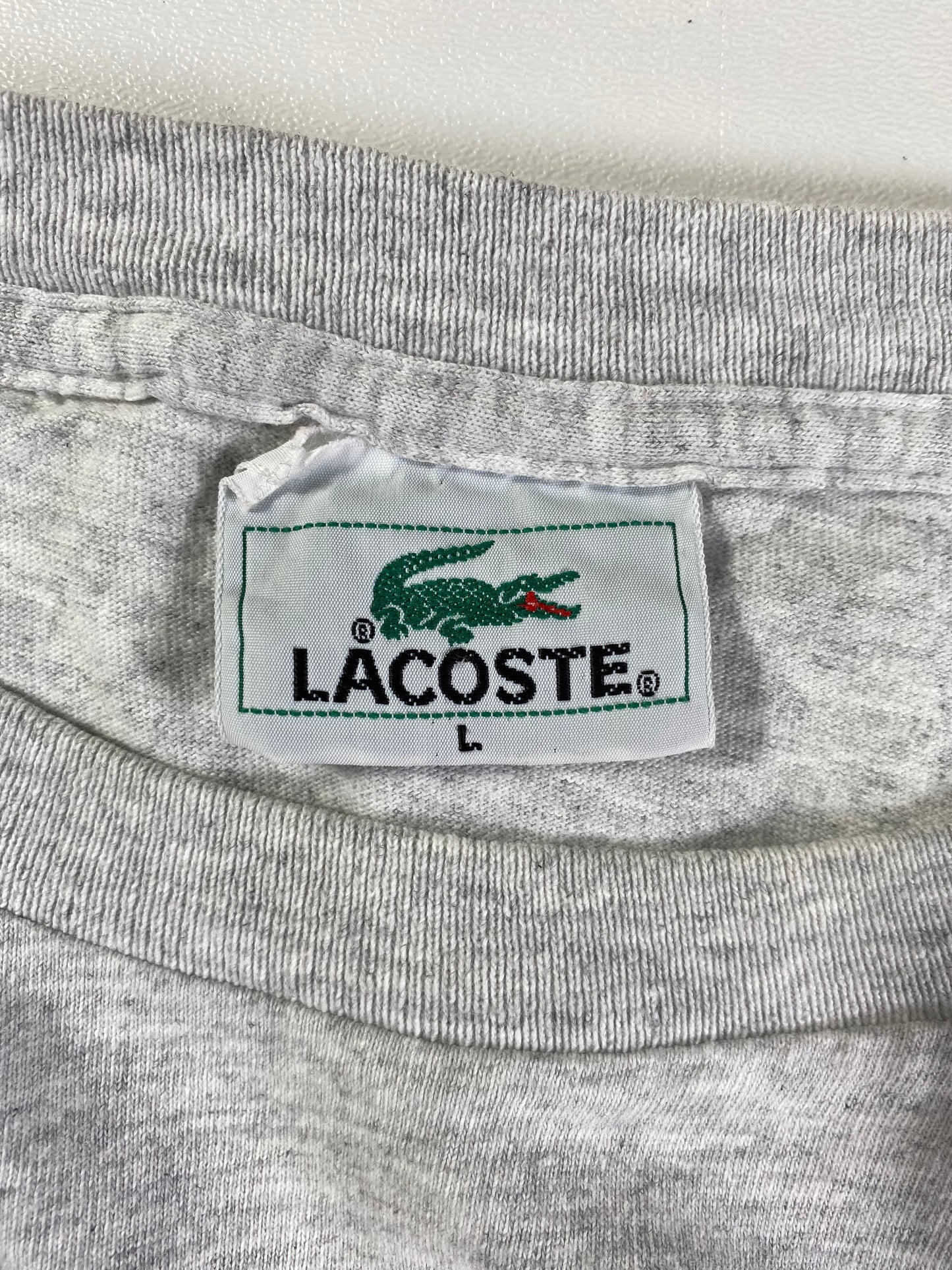 90's LACOSTE Made in USA Size L Vintage T-Shirt / E5323T
