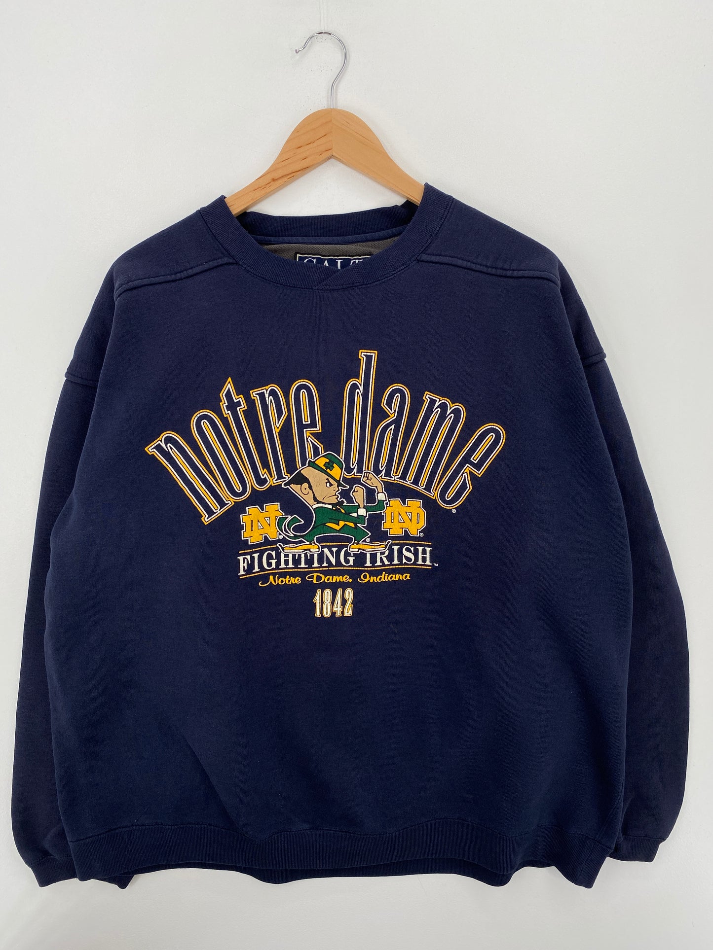 90’s NOTRE DAME FIGHTING IRISH Size XL College Sweat-shirt / A6734