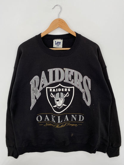 1996 OAKLAND RAIDERS Made in USA Size XL Vintage NFL Sweat-shirt / A6735