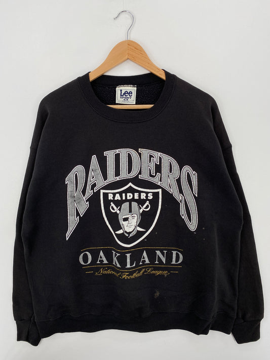 1996 OAKLAND RAIDERS Made in USA Size XL Vintage NFL Sweat-shirt / A6735