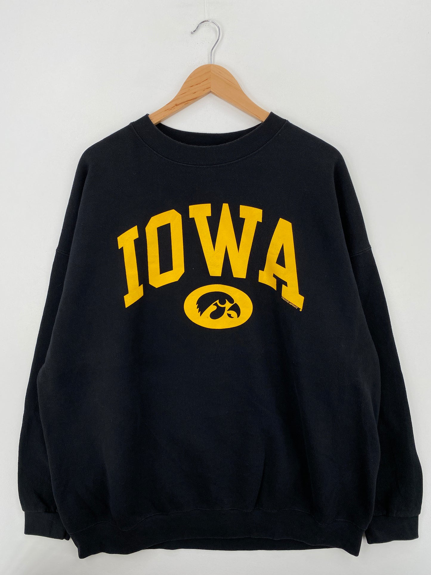 90's IOWA UNIVERSITY Size XXXL Vintage College Sweat-shirt / A6738