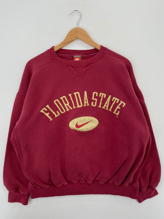 90's NIKE FLORIDA STATE UNIVERSITY Size L Vintage College Sweat-Shirt / A6781