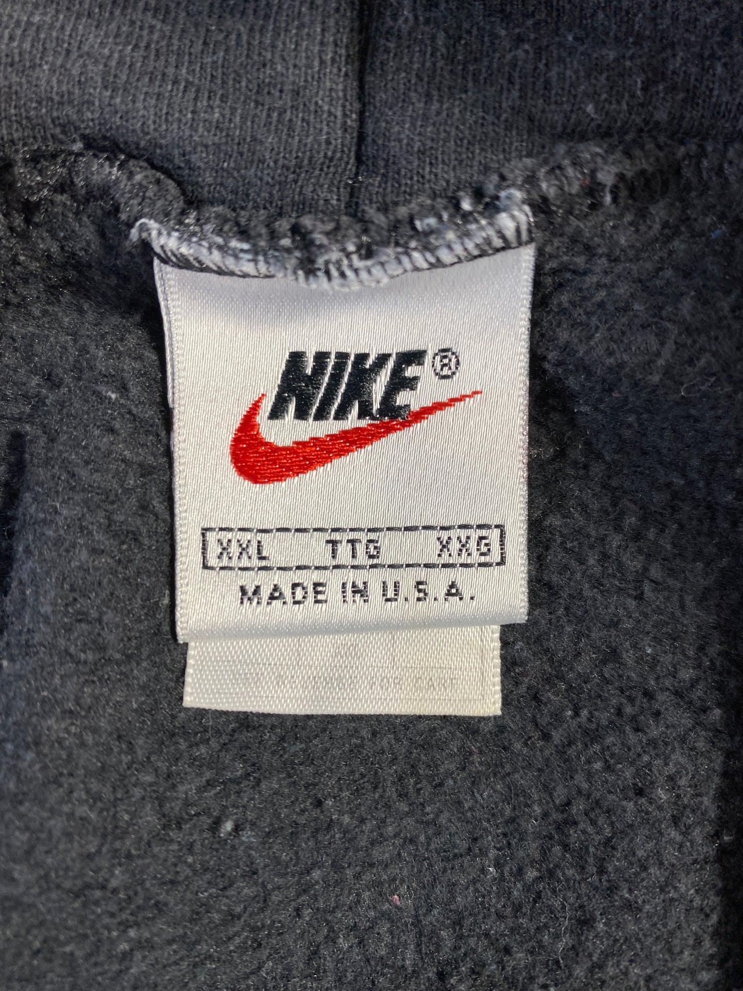 90's NIKE MINI SWOOSH Made in USA Size XXL Vintage Hoodie Sweat-Shirt / A6784