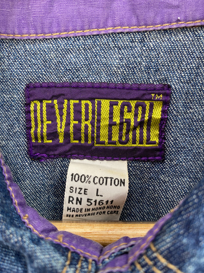.90’s DEADSTOCK NEVER LEGAL Size L Button down Shirts / A6955