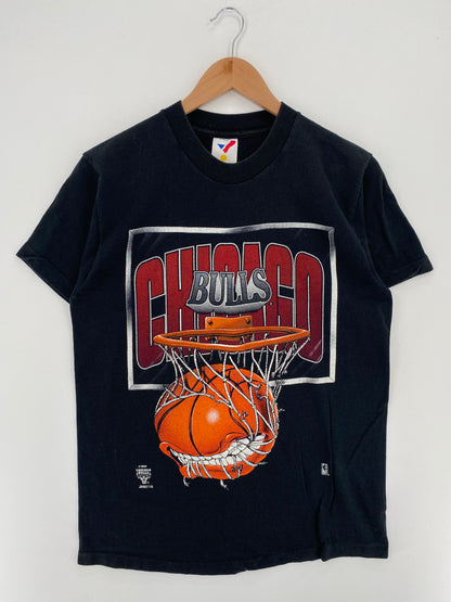 90's CHICAGO BULLS Made in USA Size M Vintage NBA T-Shirts / A2910