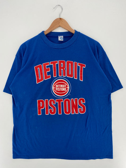 80’s DETROIT PISTONS Made in USA Size XL Vintage NBA T-Shirts / A2915