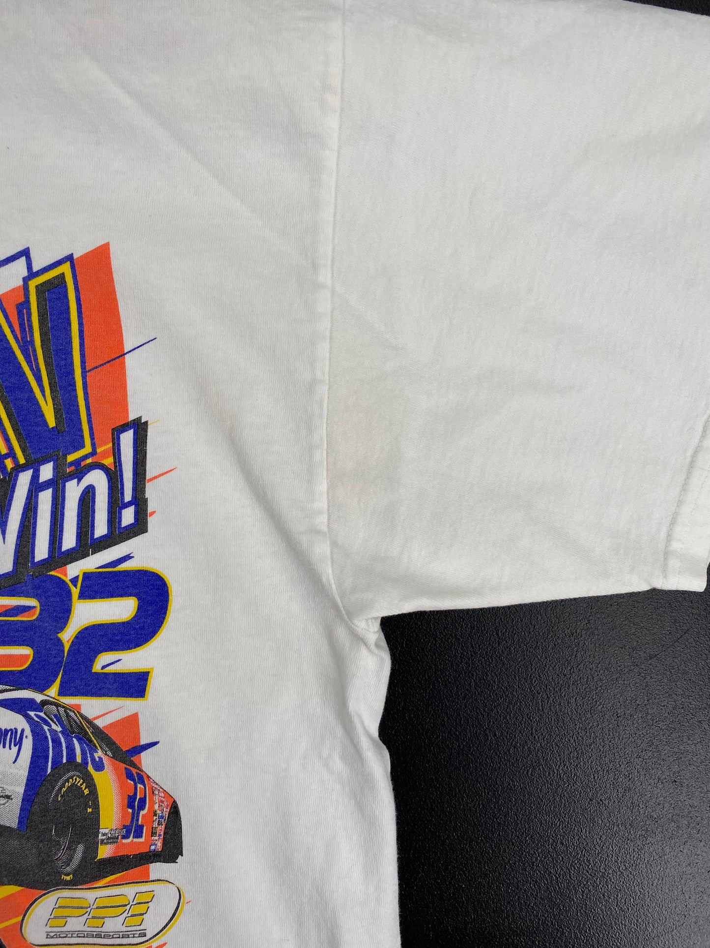 .2001 NASCAR RICKY CRAVEN Size XL Vintage Racing T-Shirt / E4348T