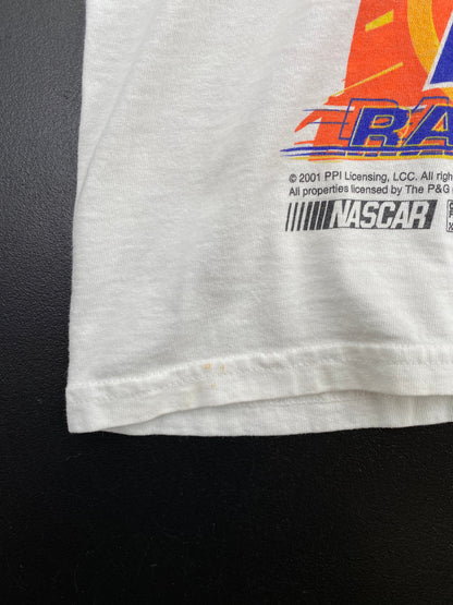 .2001 NASCAR RICKY CRAVEN Size XL Vintage Racing T-Shirt / E4348T