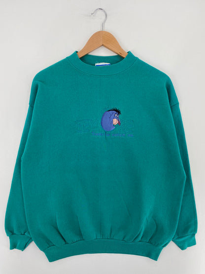 90’s DISNEY EEYORE Made in USA Size L Vintage Sweat-shirt / E2886S