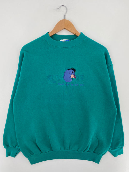 90’s DISNEY EEYORE Made in USA Size L Vintage Sweat-shirt / E2886S