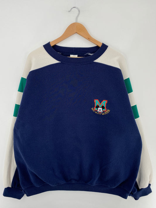 .00’s DISNEY MICKEY Made in USA Size XXL Vintage Sweat-shirt / E2889S