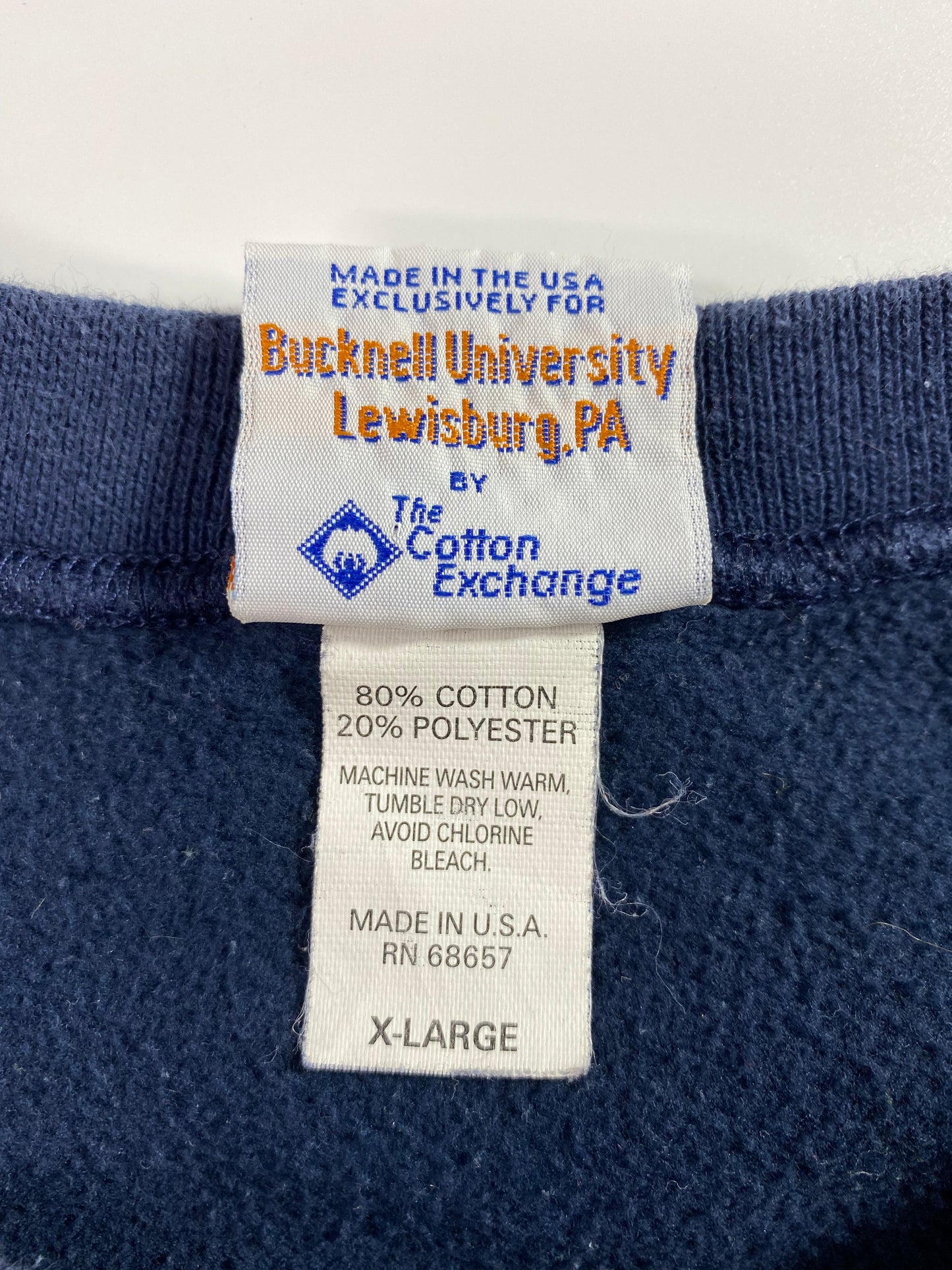 90's BUCKNELL Made in USA Size XL Vintage College Sweat-Shirt / A2933