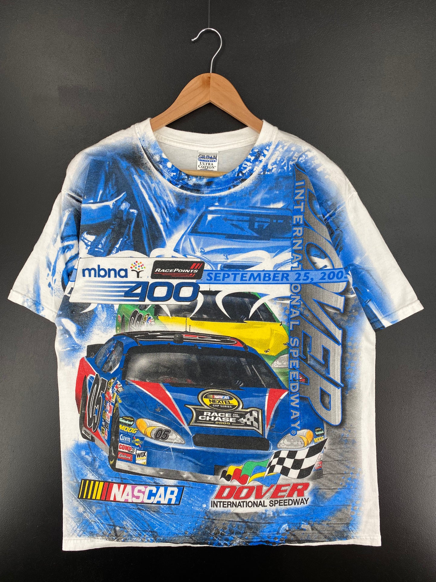 2005 NASCAR DOVER INTERNATIONAL SPEEDWAY Size L Vintage Racing T-Shirt / A3044