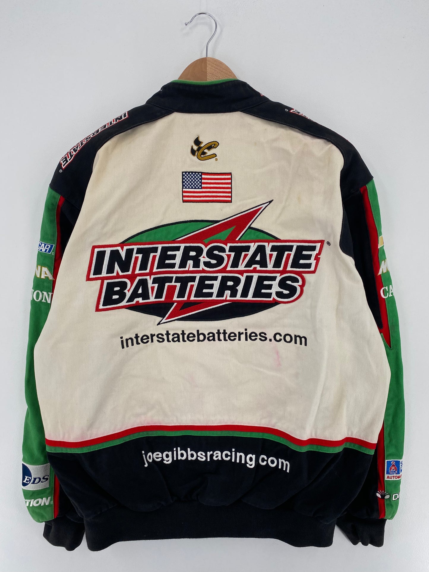 Vintage NASCAR BOBBY LABONTE x INTERSTATE BATTERIES Size M Racing Jacket / A3067