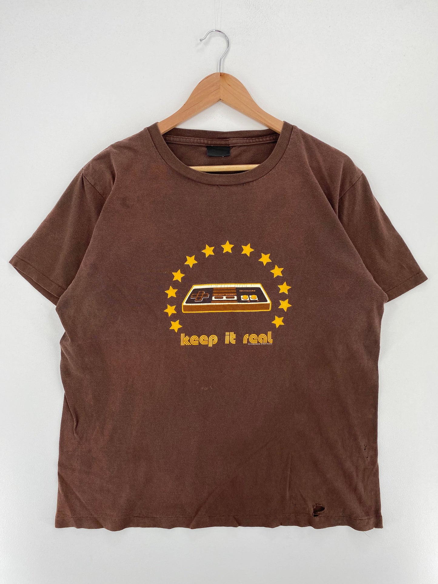 2003 NINTENDO KEEP IT REAL Made in USA Size L Vintage T-Shirt / E6006T