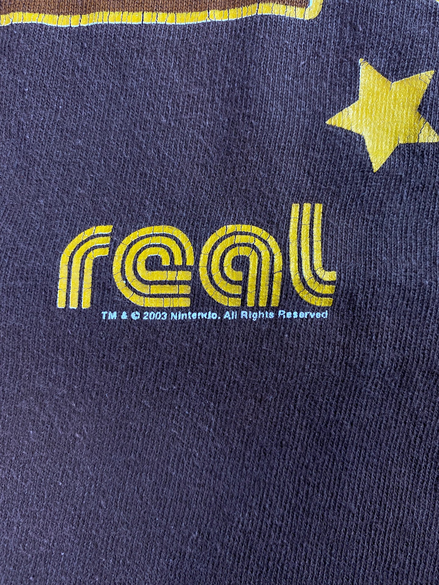 2003 NINTENDO KEEP IT REAL Made in USA Size L Vintage T-Shirt / E6006T