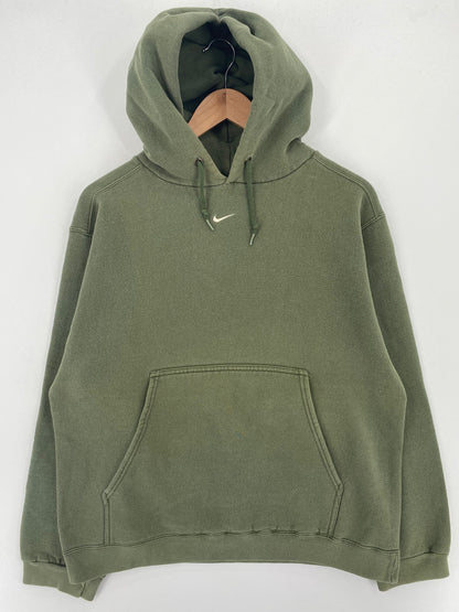 90's NIKE CENTER SWOOSH Made in USA Size M Vintage Hoodie Sweat-shirt / A3088