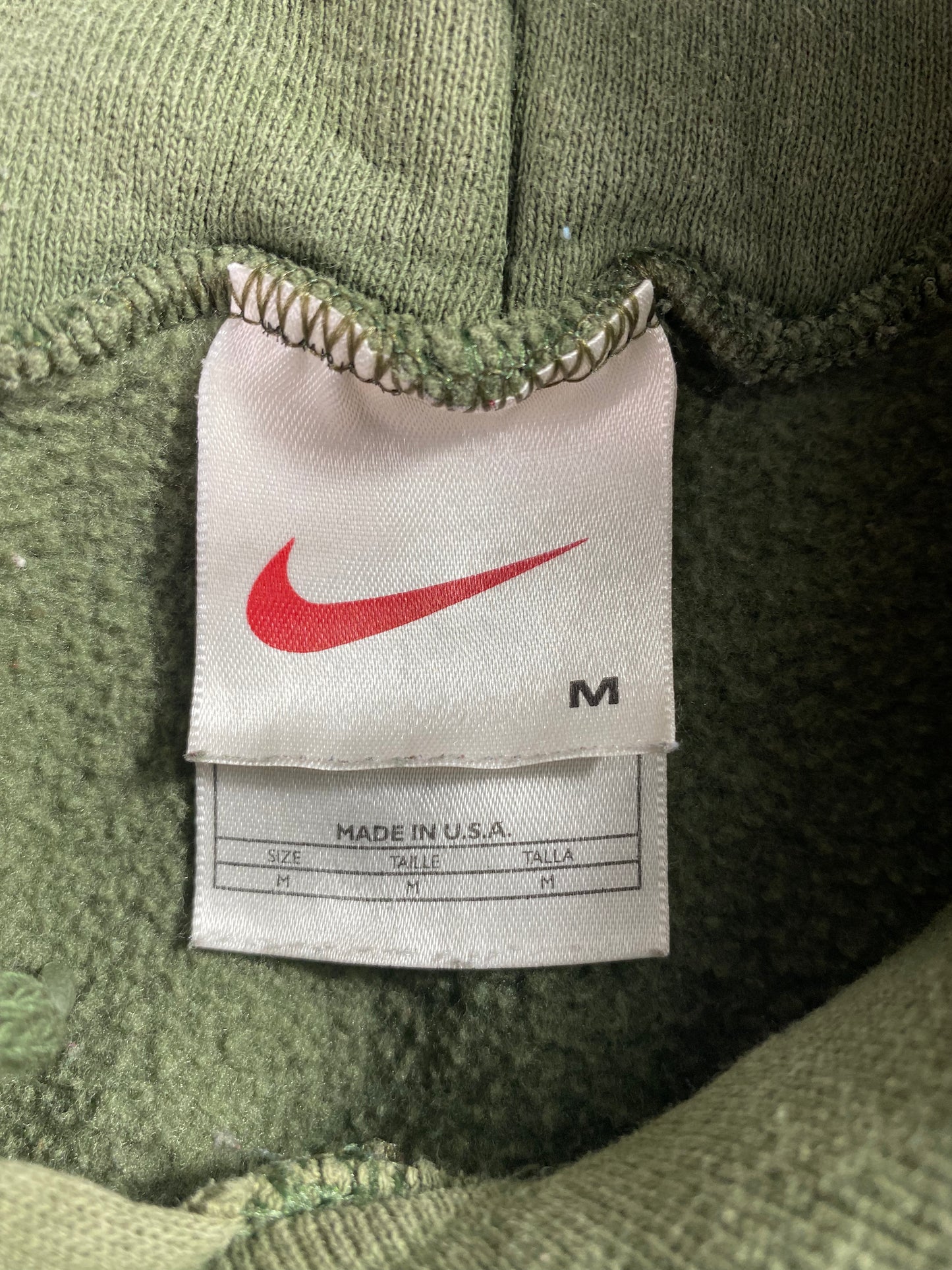 90's NIKE CENTER SWOOSH Made in USA Size M Vintage Hoodie Sweat-shirt / A3088