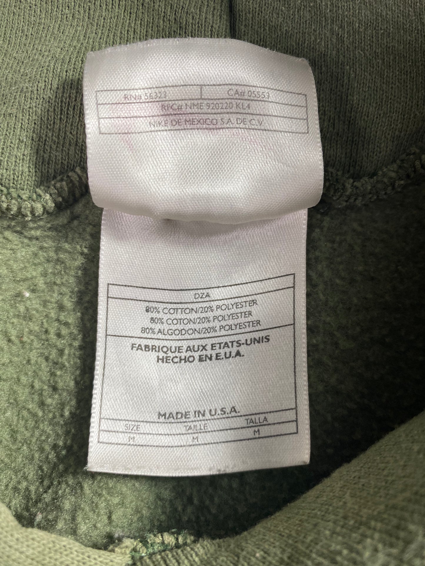 90's NIKE CENTER SWOOSH Made in USA Size M Vintage Hoodie Sweat-shirt / A3088